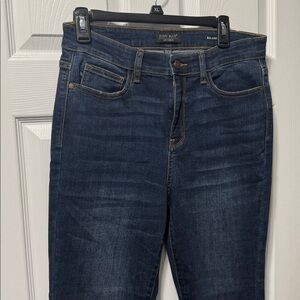 Judy Blue Relaxed Fit High Waist Dark Blue Denim Stretch